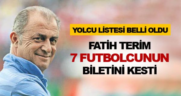 te Terim'in yolcu listesi